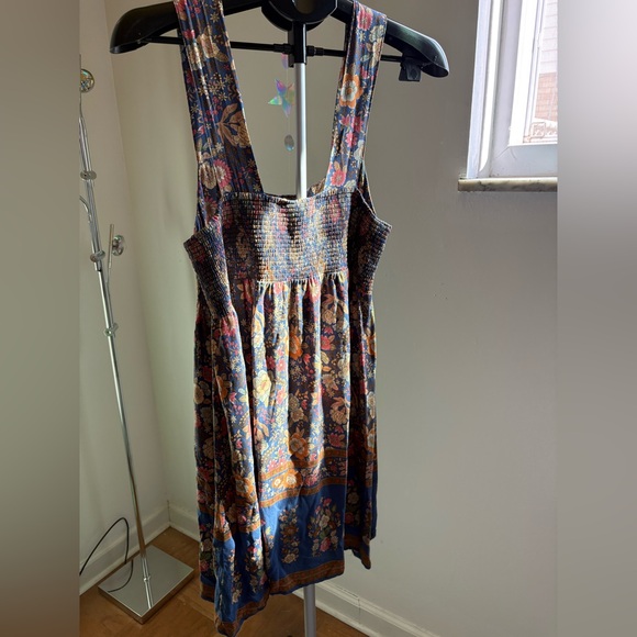 NATURAL LIFE Tricia Mini Dress Blue Yellow Floral M Medium - Picture 5 of 9